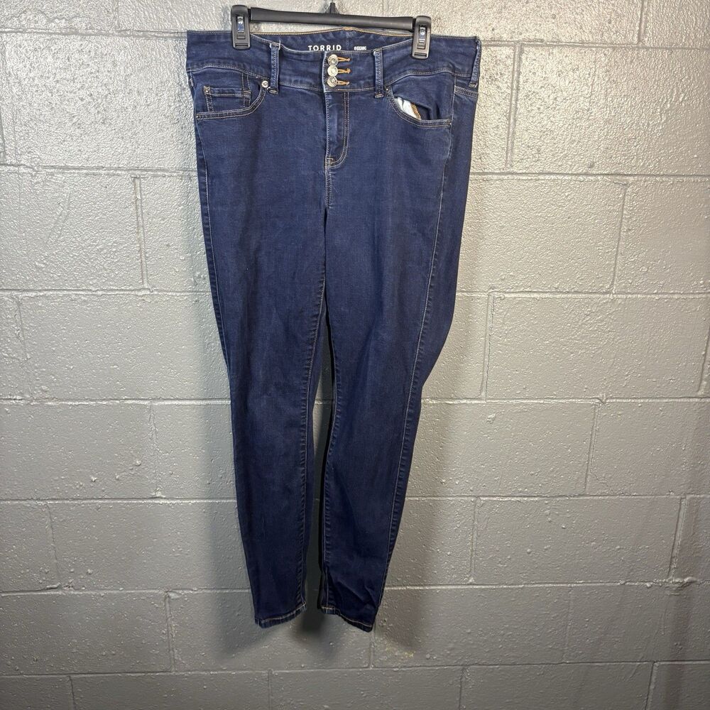 Torrid Jegging Super Skinny Jeans Women's 14T Tall Dark Wash Stretch Denim